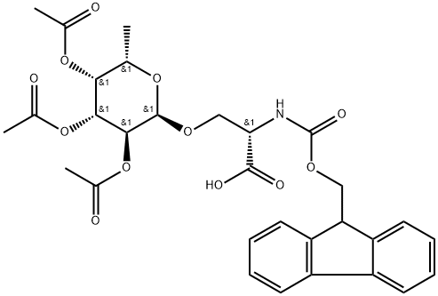 N-芴甲氧羰基-O-beta-(2,3,4-三-O-乙?；?alpha-L-吡喃巖藻糖基)-L-絲氨酸