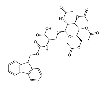 N-芴甲氧羰基-O-beta-(2-乙酰氨基-2-脫氧-3,4,6-三-O-乙?；?beta-D-吡喃葡萄糖基)-L-絲氨酸
