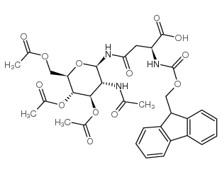 N-(9-芴甲氧羰基)-N'-(2-乙酰氨基-2-脫氧-3,4,6-三-O-乙?；?beta-D-吡喃葡萄糖基)-L-天冬酰胺 