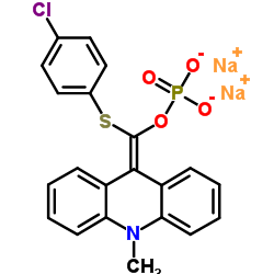 9-(4'-氯苯硫代磷酰氧亞甲基)-10-甲基-9,10-二氫化吖啶二鈉鹽, APS-5