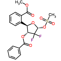 2-脫氧-2,2-二氟-D-呋喃核糖基-3,5-二苯甲?；?1-甲磺酸酯