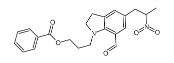 1-(3-benzoyloxypropyl)-7-formyl-5-(2-nitropropyl)-2,3-dihydroindole
