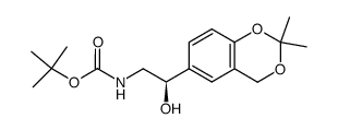 (2R)-N-(2-(2,2-二甲基-4H-1,3-苯并二惡英-6-基)-2-羥基乙基)氨基甲酸叔丁酯