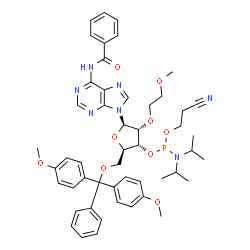 N-苯甲?；?5'-O-[二(4-甲氧基苯基)苯基甲基]-2'-O-(2-甲氧基乙基)-腺苷3'-[2-氰基乙基 N,N-二異丙基氨基亞磷酸酯]