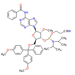N-苯甲?；?5'-O-(4,4-二甲氧基三苯甲基)-2'-O-甲基腺苷-3'-(2-氰基乙基-N,N-二異丙基)亞磷酰胺