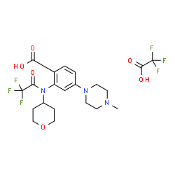 4-(4-甲基-1-哌嗪基)-2-[(4-四氫吡喃基)(2,2,2-三氟乙?；?氨基]苯甲酸三氟乙酸鹽