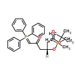 (3R)-叔丁基二甲硅氧基-5-氧代-6-三苯基膦烯己酸甲酯