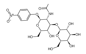 對硝酚基-2-乙酰氨基-3-O-( -beta-D-半乳糖基)-2-脫氧-beta-D-吡喃葡萄糖苷