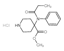4-(苯丙?；被?-哌啶-4-羧酸甲酯鹽酸鹽