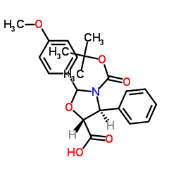 (4S,5R)-2-(4-甲氧基苯基)-4-苯基-3,5-惡唑烷二羧酸 3-叔丁酯
