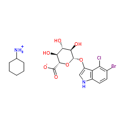 5-溴-4-氯-3-吲哚基-β-D-葡萄糖苷酸環(huán)己銨鹽  X-gluc