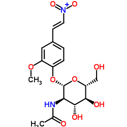 2-甲氧基-4-(2-硝基乙烯基)酚-N-乙酰-beta-D-氨基葡萄糖苷