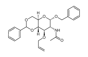 芐基-2-O-乙酰氨基-2-脫氧-3-O-烯丙基-4,6-O-芐叉-alpha-D-葡萄糖苷