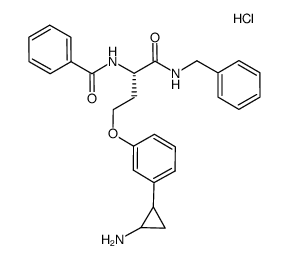 N-[(1S)-3-[3-(反-2-氨基環(huán)丙基)苯氧基]-1-(芐基氨基甲酰)丙基]苯甲酰胺鹽酸鹽