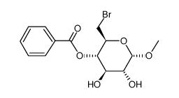 甲基-4-O-苯甲酰基- 6-脫氧-6-溴-alpha-D-吡喃葡萄糖苷
