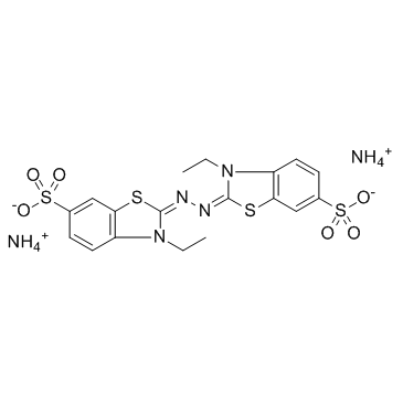 2,2'-聯(lián)氮雙(3-乙基苯并噻唑啉-6-磺酸)二銨鹽   ABTS